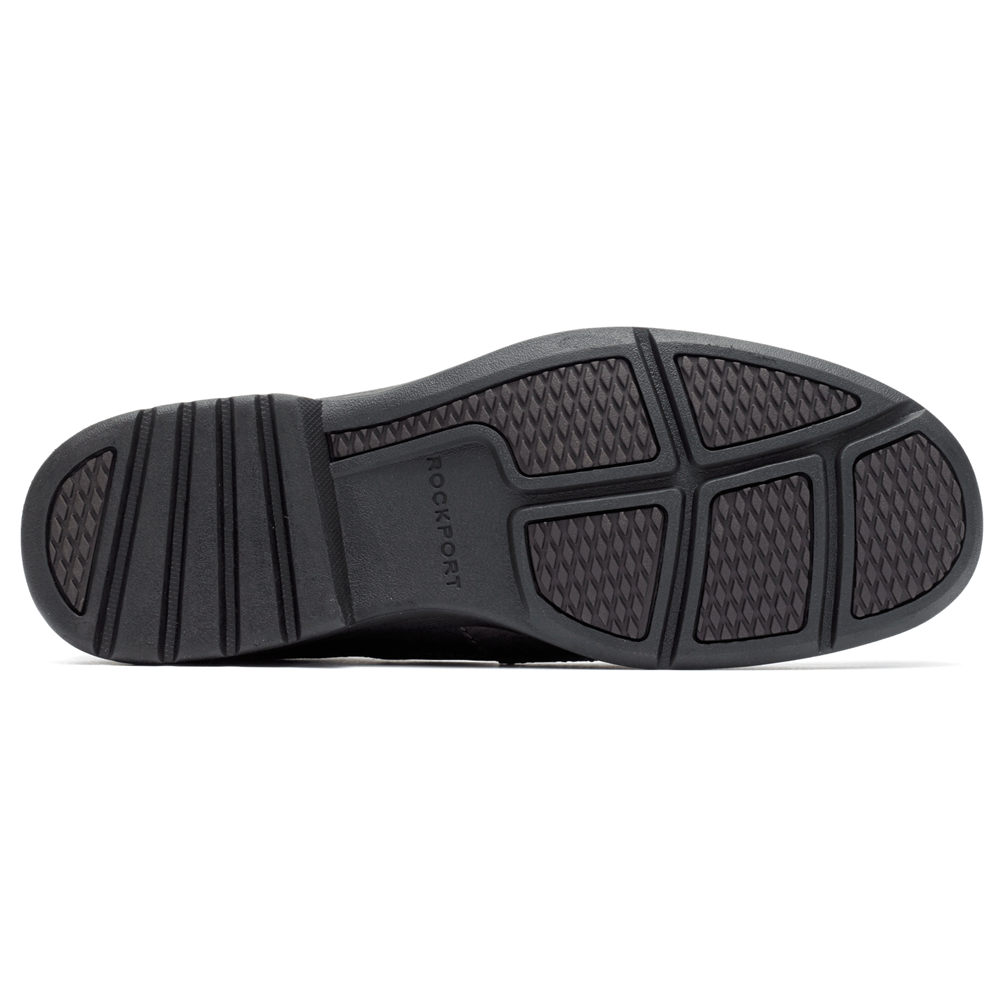 Sapato Vela Rockport Homem Marrom Escuro - Barrows Loft Moc - 78409WJGM